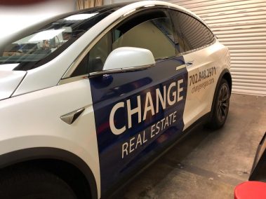 Change Real Estate vehicle wrap