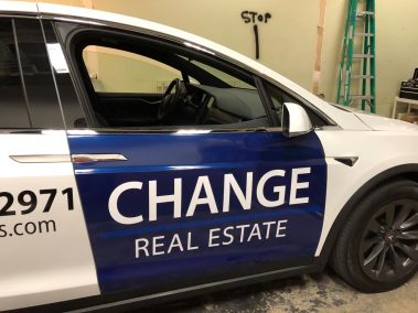 Change Real Estate vehicle wrap las vegas
