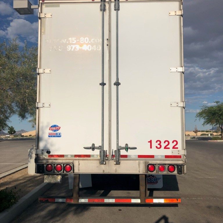 Winning Shot Freight Back of Trailer